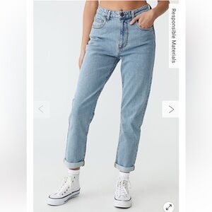 Cotton:On Stretch Light Wash Mom Jean Size 4